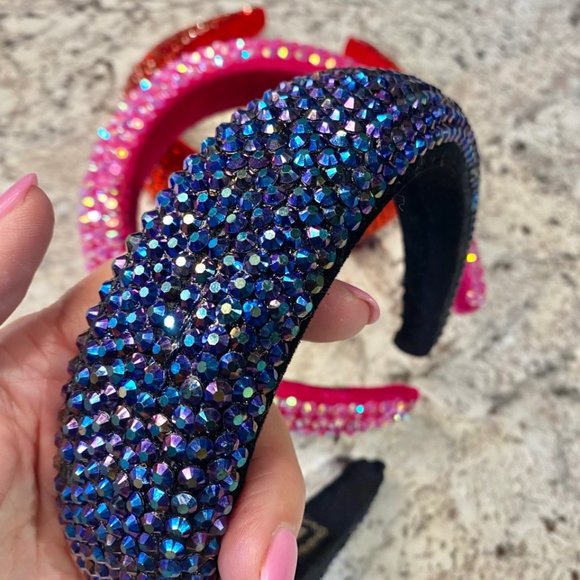 Bundle of 3 Headbands - Handmade with Rhinestones - Picture 7 of 7